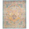 Tappeto Shahi Fine Pakistan Floreale Turchese Arancio Lavand