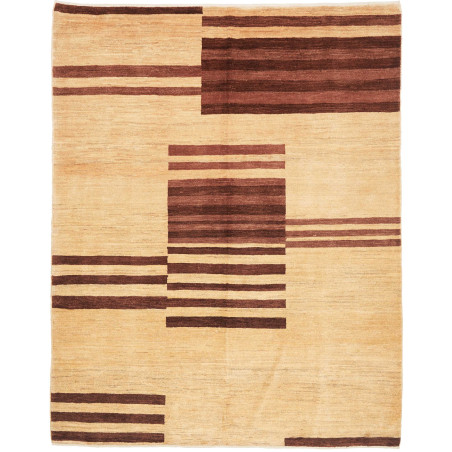Tappeto Gabbeh Fine Persia Geometrico Beige Marrone Scuro 18
