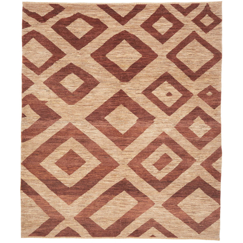 Tappeto Gabbeh Fine Persia Astratto Beige Marrone-rosso 220x