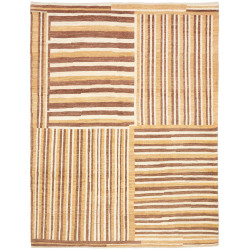 Tappeto Gabbeh Fine Persia Geometrico Marrone Beige 177x234