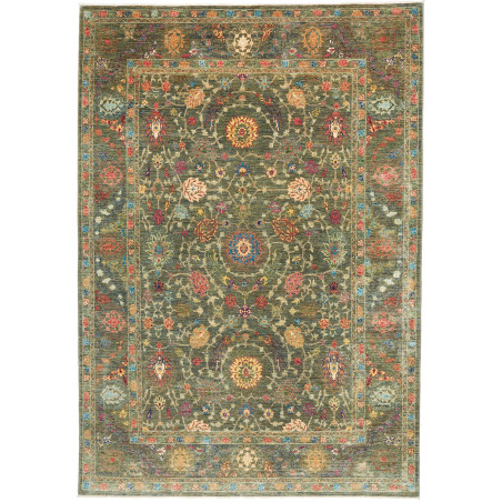 Tappeto Shahi Fine Pakistan Floreale Verde Policromo 206x297