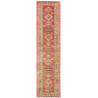 Tappeto Kazak Fine Pakistan Terracotta Blu Indaco 76x319 cm