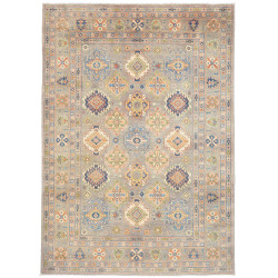 Tappeto Kazak Afghanistan Grigio-blu Tenue Blu 171x240 cm