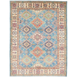 Tappeto Kazak Afghanistan Blu Beige 151x199 cm