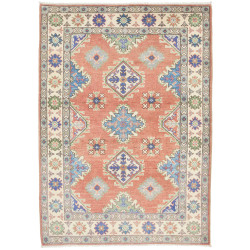 Tappeto Kazak Co Afgahnistan Terracotta Blu 104x146 cm