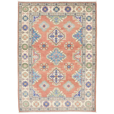 Tappeto Kazak Co Afgahnistan Terracotta Blu 104x146 cm