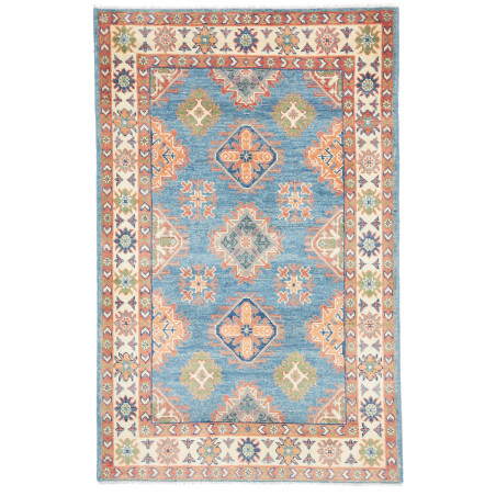 Tappeto Kazak Co Afgahnistan Blu Terracotta 102x158 cm