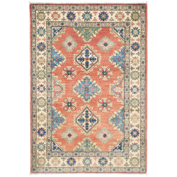 Tappeto Kazak Co Afgahnistan Terracotta Crema 101x149 cm