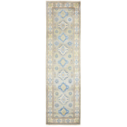 Tappeto Kazak Co Afgahnistan Grigio Blu 83x311 cm