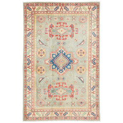 Tappeto Kazak Co Afgahnistan Verde Salvia Rosso 120x184 cm