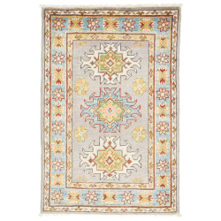 Tappeto Kazak Co Afgahnistan Grigio-azzurro Pastello azzurro