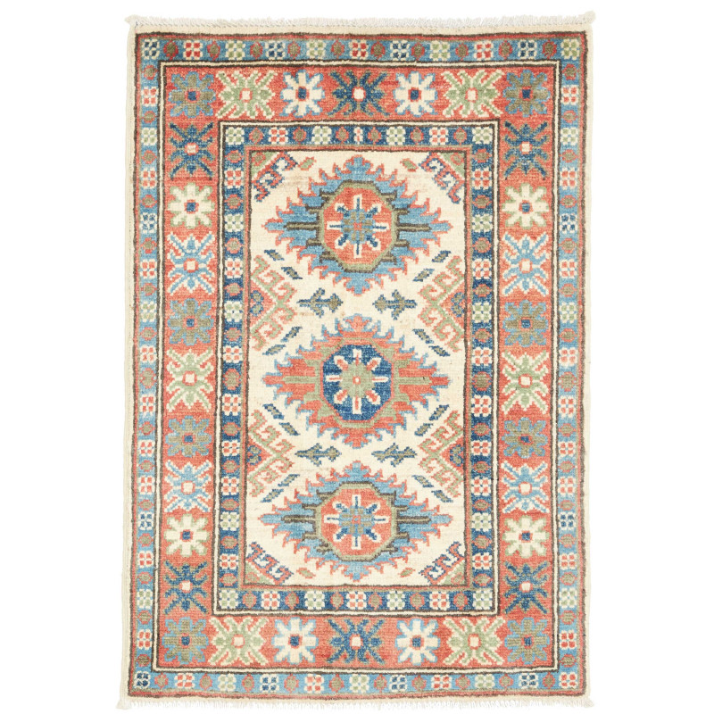 Tappeto Kazak Co Afgahnistan Crema Terracotta 62x91 cm