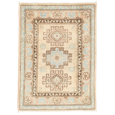 Tappeto Kazak Co Afgahnistan Crema Azzurro 63x87 cm