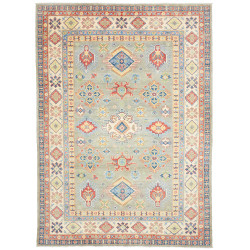 Tappeto Kazak Co Afgahnistan Verde Salvia Rosso 199x281 cm