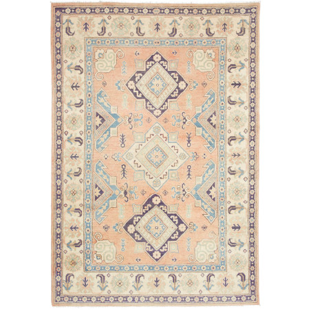 Tappeto Kazak Co Afgahnistan Pesca Tenue Crema 151x220 cm