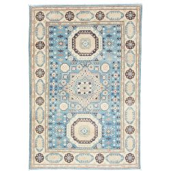 Tappeto Kazak Co Afgahnistan Azzurro Beige 122x178 cm