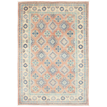 Tappeto Kazak Co Afgahnistan Terracotta E Blu 119x177 cm