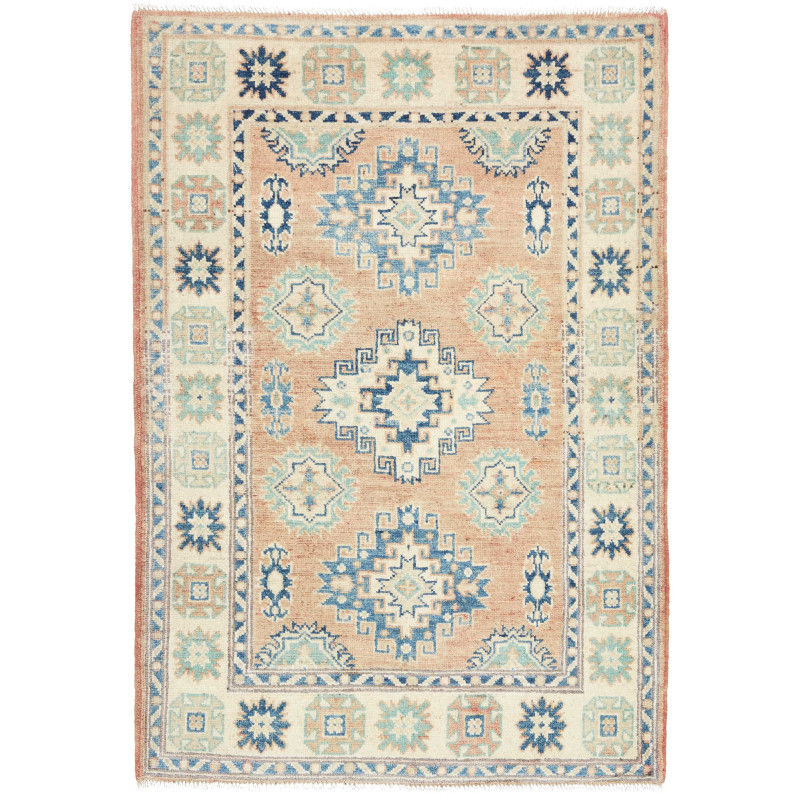 Tappeto Kazak Co Afgahnistan Pesca Blu 82x123 cm