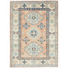 Tappeto Kazak Co Afgahnistan Pesca Blu E Crema 85x121 cm