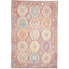 Tappeto Killim Afgahnistan Malva Tenue E Pastello 201x290 cm