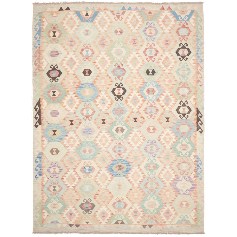 Tappeto Killim Afgahnistan Multicolore Pastello 216x288 cm