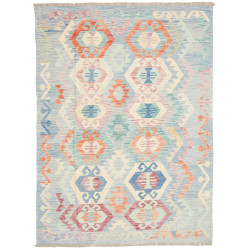 Tappeto Killim Afgahnistan Azzurro Cielo 133x174 cm