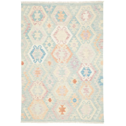 Tappeto Killim Afgahnistan Azzurro Pastello 124x177 cm