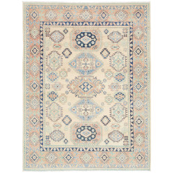 Tappeto Kazak Co Afgahnistan Crema Blu Polvere 152x200 cm