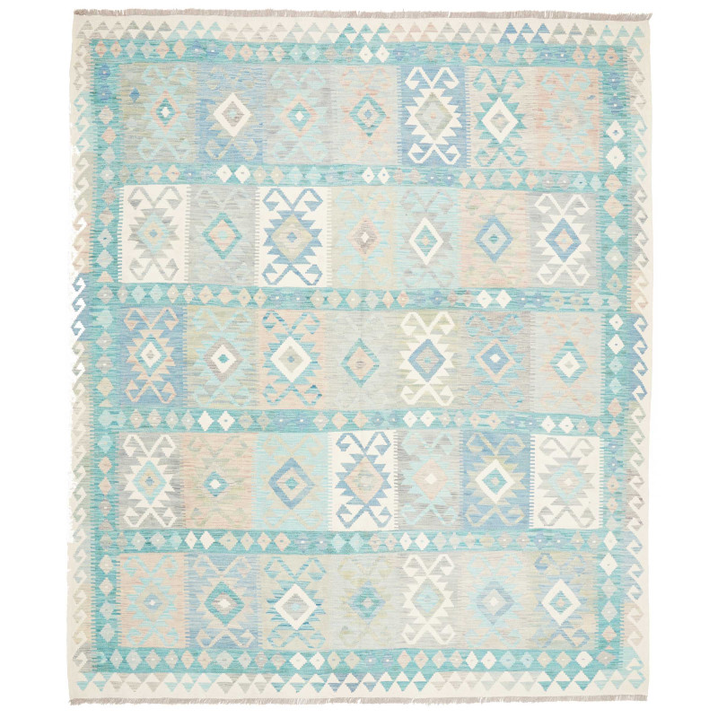 Tappeto Killim Afgahnistan Azzurro Turchese 248x295 cm