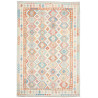Tappeto Kilim Afghanistan Crema Blu Cielo 199x298 cm