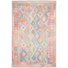 Tappeto Kilim Afghanistan Rosa Corallo Azzurro 200x294 cm