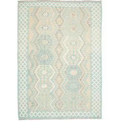 Tappeto Kilim Afghanistan Celeste Beige 179x244 cm
