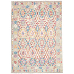 Tappeto Kilim Afghanistan Multicolore Grigio Chiaro 180x250