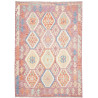 Tappeto Kilim Afghanistan Viola Tenue Rosa Antico 173x248 cm