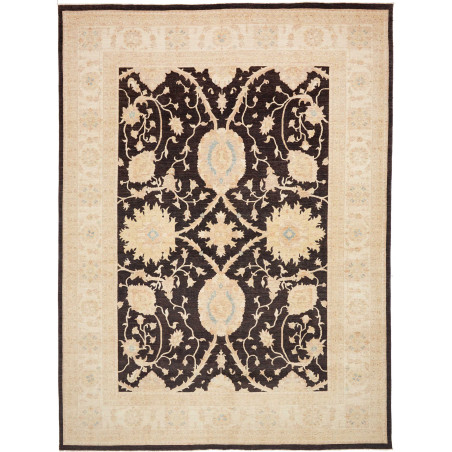 Tappeto Zigler Fine Pakistan Marrone Scuro Beige Crema 302x4