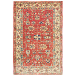 Tappeto Kazak Fine Pakistan Rosso Terracotta Beige 168x245 c