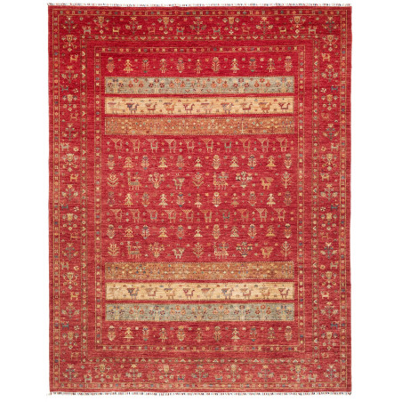 Tappeto Rubin Pakistan Astratto Rosso Beige 303x386 Cm
