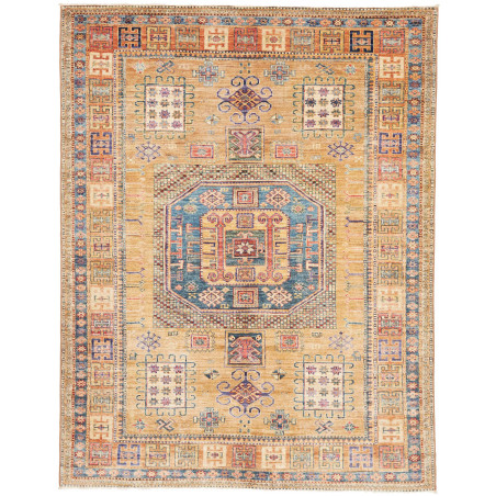 Tappeto Kazak Fine Pakistan Oro Blu 147x190 cm