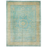 Tappeto Mamlouk Pakistan Geometrico Turchese Oro 267x358 Cm
