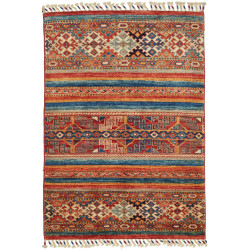 Tappeto Samarkand Pakistan Terracotta Blu