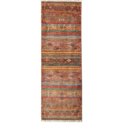Tappeto Samarkand Pakistan Terracotta Arancio Bruciato 82x24