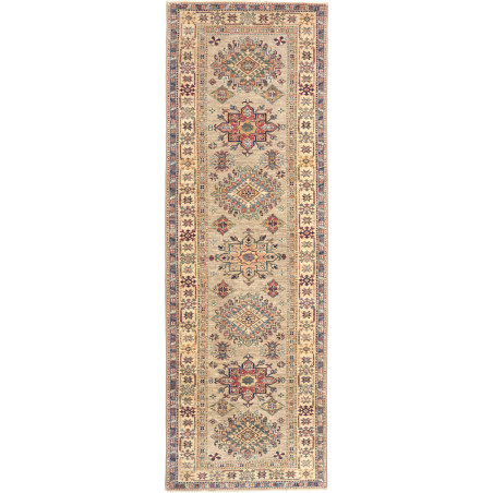 Tappeto Kazak Fine Pakistan Beige Rosso 83x256 cm