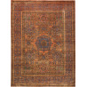 Tappeto Mamlouk Pakistan Geometrico Terracotta Blu 146x200 c
