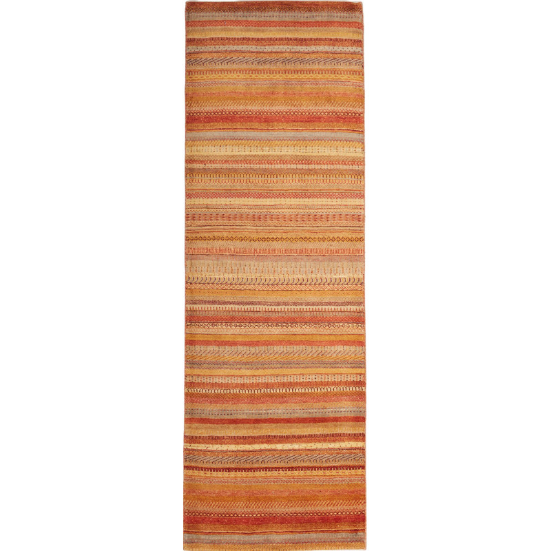 Tappeto Royal Gabbeh Pakistan A Righe Arancione Bruciato Ocr