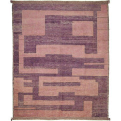 Tappeto Gabbeh Marrakech Pakistan Astratto Prugna Rosa Antic