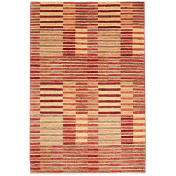 Tappeto Barjesta Pakistan Geometrico Rosso Beige 154x200 cm