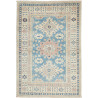 Tappeto Kazak Afghanistan Geometrico Azzurro Cielo Crema 95x