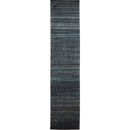 Tappeto Royal Gabbeh Pakistan Astratto Blu Notte Verde Petro