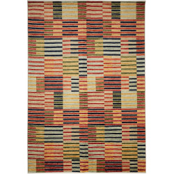 Tappeto Barjesta Pakistan Geometrico Rosso Terracotta Aranci