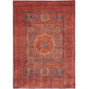 Tappeto Mamlouk Pakistan Geometrico Rosso Terracotta Blu Den